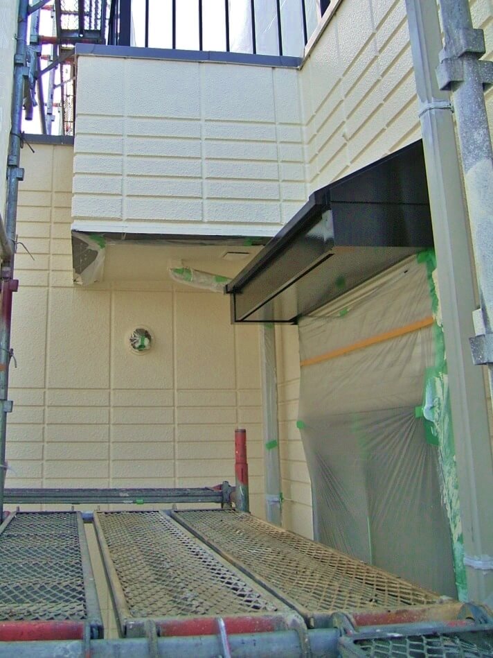 上塗り後の外壁