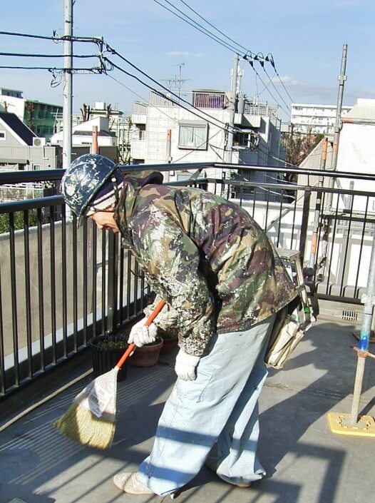 仕上げの清掃