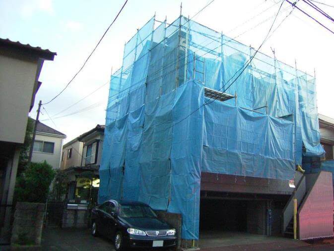 足場の完成