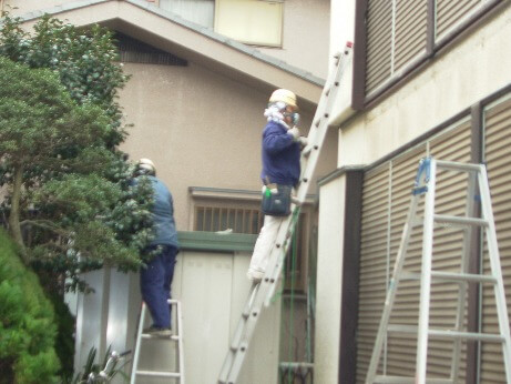鉄のバルコニーを撤去後の点検