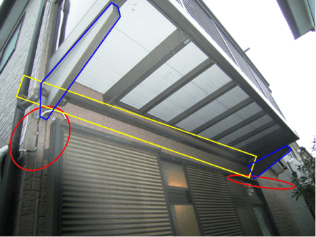 既存建物との取り合いの手直し