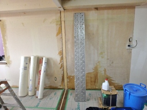 防カビ剤を塗布したキッチンの壁