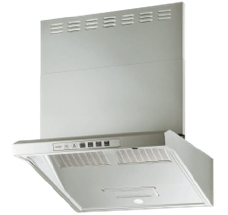 リンナイのユニバーサルデザイン仕様レンジフード「EWRシリーズ」EWR-3R-AP601SV（シルバーメタリック）の外観