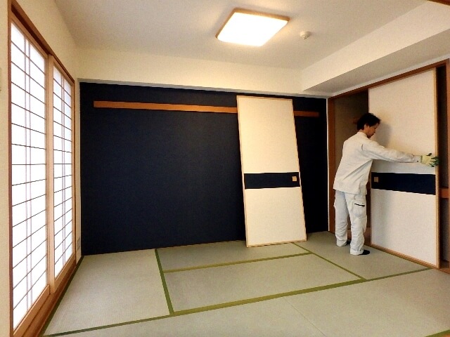 襖の建て込み