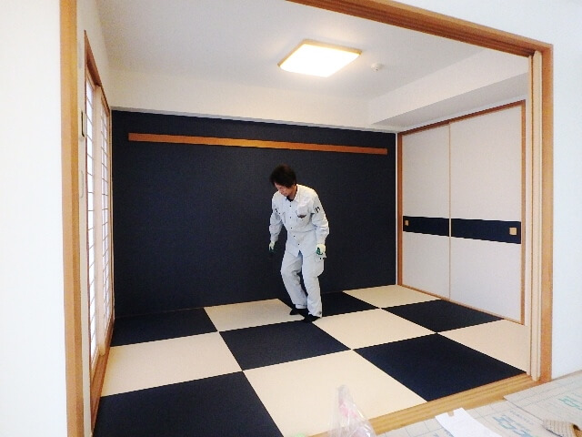 半帖畳を整える