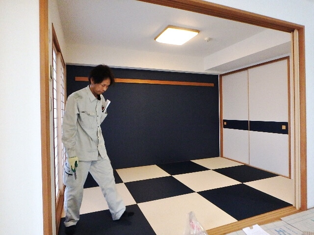 半帖畳を整える