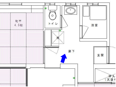 床を解体する場所