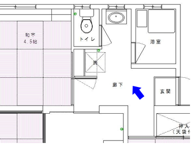 この位置から工事を見ています