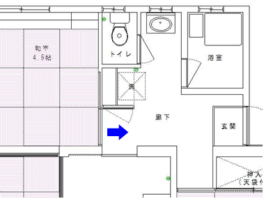 リフォーム箇所の図面