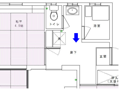 クッションフロア作業の場所