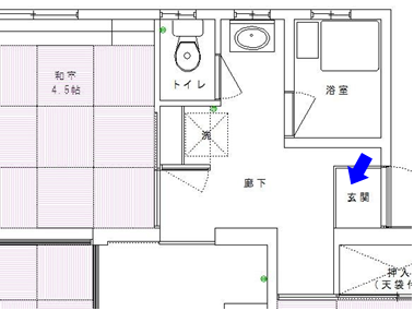 この位置から工事を見ています
