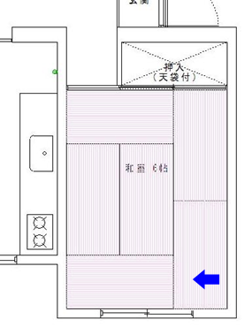 リフォーム作業を写した場所
