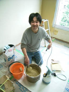 防カビ仕様のパテ