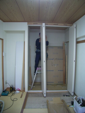 押入をクローゼットに